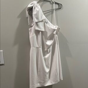 Elegant White One-Shoulder Dress Bridal